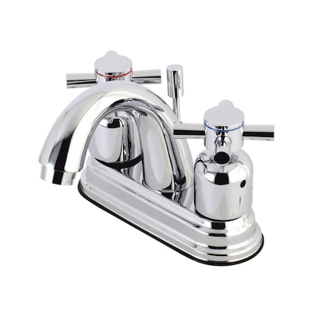 Kingston Brass KB8611DX 4" Centerset Bathroom Faucet, Polished Chrome KB8611DX